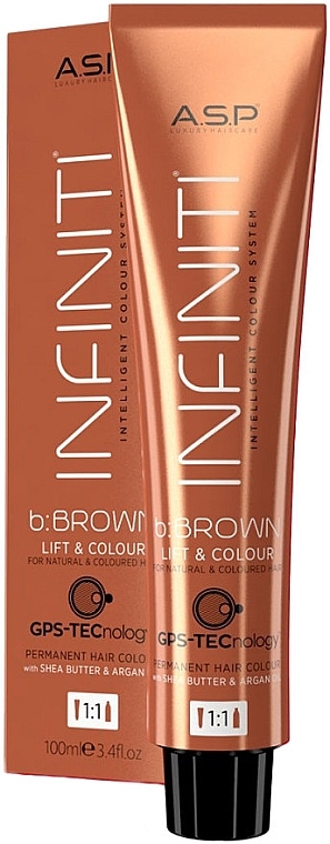 Hair Color - Affinage Infiniti Colour B:Brown Lift & Colour — photo N1