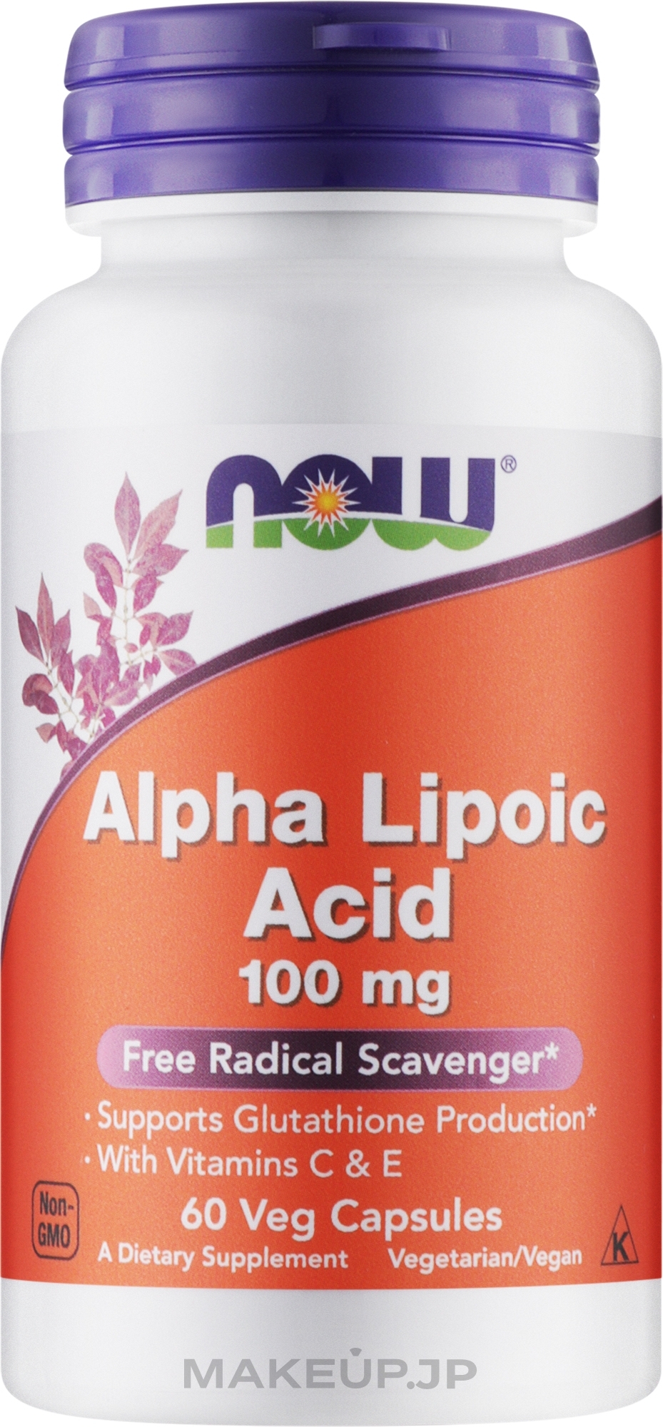 Alpha Lipoic Acid with Vitaminc C & E, 100 mg - Now Foods Alpha Lipoic Acid — photo 60 szt.