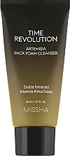 Fragrances, Perfumes, Cosmetics Anti-Aging Facial Cleansing Foam Mask - Missha Time Revolution Artemisia Pack Foam Cleanser Trevel Size