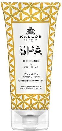 Indulging Hand Cream with Brazilian Orange Oil - Kallos Cosmetics SPA The Essence of Well-Being — photo N7