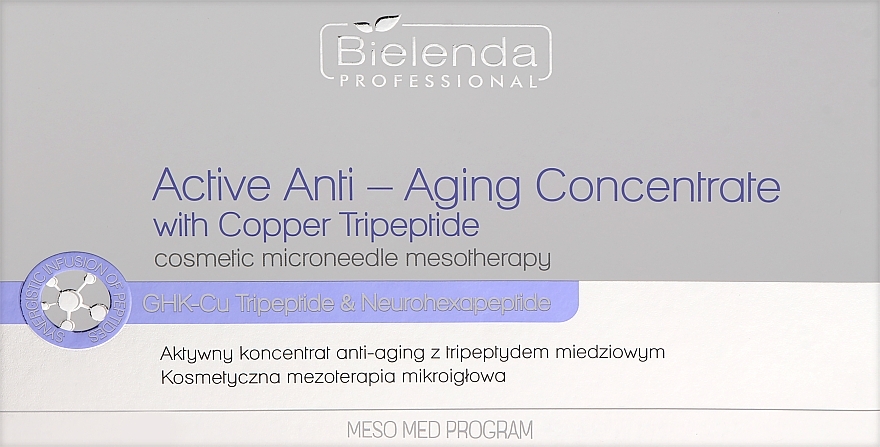 Active Anti-Aging Concentrate with Copper Tripeptide - Bielenda Professional Active Anti-Ageing Concentrate with Copper Tripeptide — photo N1