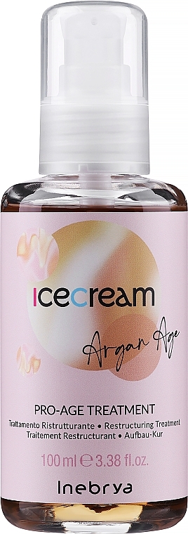 Anti Split Ends Argan Oil - Inebrya Ice Cream Pro Age Treatment Argan Oil — photo N1