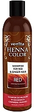 Henna Shampoo for Red & Ginger Hair - Venita Henna Color Red Shampoo — photo N1