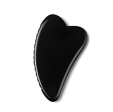 Fragrances, Perfumes, Cosmetics Obsidian Gua Sha, ribbed - Zoe Ayla Obsidian Gua Sha with Teeth