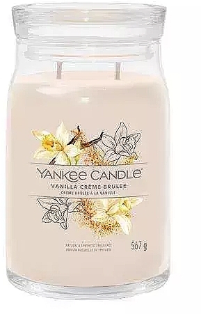 Scented Candle in Jar 'Vanilla Creme Brulee', 2 wicks - Yankee Candle Singnature — photo N5