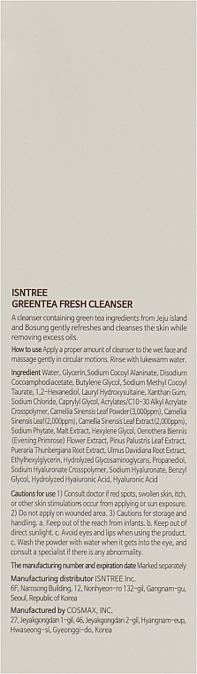 Refreshing Green Tea Cleansing Foam - Isntree Green Tea Fresh Cleanser — photo N34