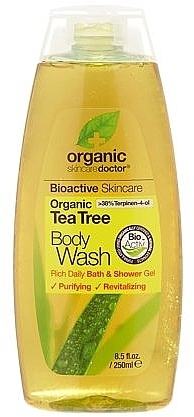 Shower Gel "Tea Tree" - Dr. Organic Bioactive Skincare Tea Tree Body Wash — photo N1