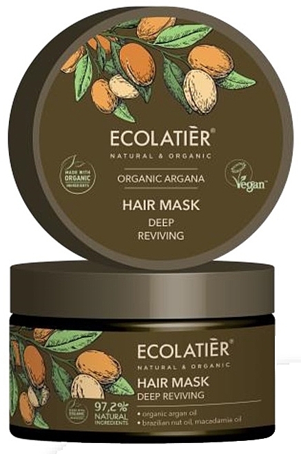 Hair Mask "Deep Repair" - Ecolatier Organic Argana Hair Mask — photo N1