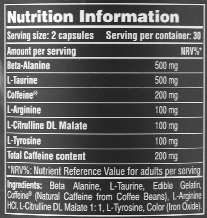 Pre-Workout Formula with Caffeine - PureGold Pre-Workout Formula With Caffeine — photo N2