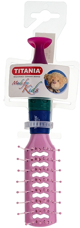 Kids Hair Brush "Hello" - Titania — photo N1