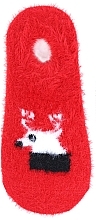 Fragrances, Perfumes, Cosmetics Women Low-Cut Alpaca Socks with Christmas Motif, red - Moraj