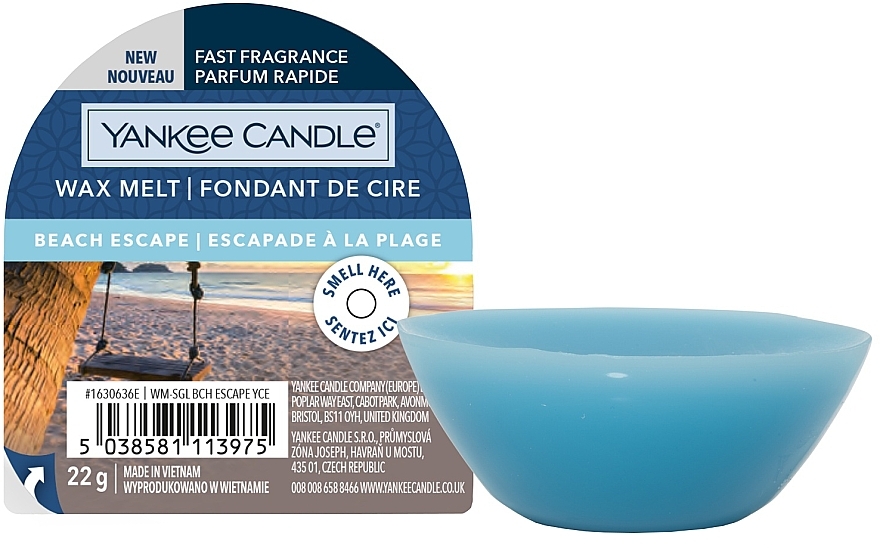 Aromatic Wax - Yankee Candle Wax Melt Beach Escape — photo N3