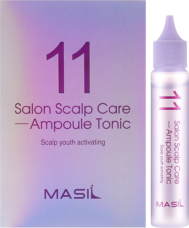 Refreshing Scalp Ampoule Tonic - Masil 11 Salon Scalp Care Ampoule Tonic — photo N8
