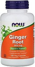 Capsules "Ginger Root", 550mg - Now Foods Ginger Root — photo N2