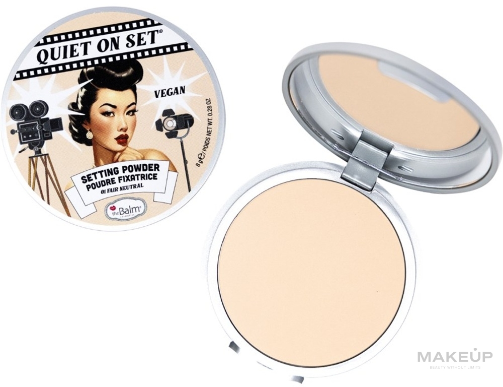 Setting Face Powder - TheBalm Quiet On The Set Neutral Setting Powder — photo 01 - Fair