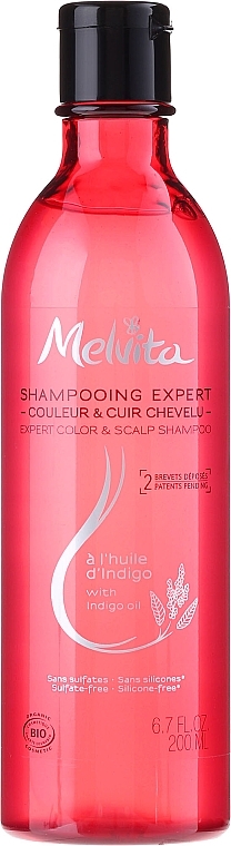Colored Hair Shampoo - Melvita Organic Expert Color Shampoo — photo N1