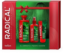 Fragrances, Perfumes, Cosmetics Strengthens Hair Radical Set - Farmona Radical (h/shm/400ml + h/ser/100ml + h/spray/200ml)