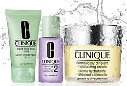 Fragrances, Perfumes, Cosmetics Set - Clinique 3-Step System Type II (soap/50ml + lot/100ml + cr/30ml)