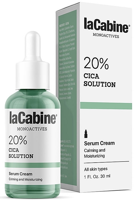 Face Cream Serum - La Cabine Monoactives 20% CICA Solution Serum Cream — photo N2