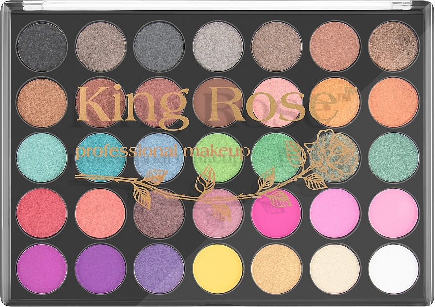 Eyeshadow Palette, 35 shades - King Rose Eyeshadow Palette 35A — photo N2