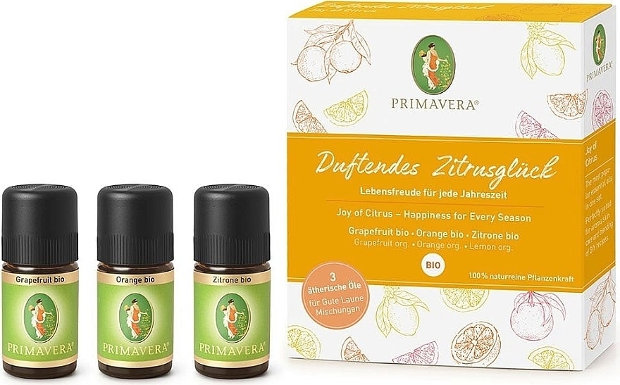 Citrus Happiness Set - Primavera Joy of Citrus Set (oil/3x5ml) — photo N1