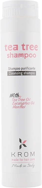 Cleansing Shampoo with Tea Tree, Eucalyptus & Menthol - Krom Tea Tree Shampoo — photo N1