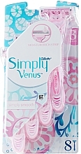 Fragrances, Perfumes, Cosmetics Disposable Shaving Razors, 8 pcs - Gillette Venus3 Simply