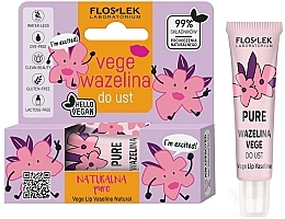 Lip Vaseline - Floslek Vege Lip Vaseline Pure — photo N1