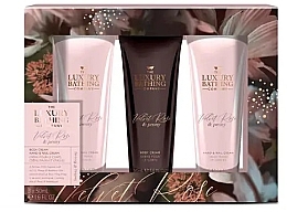 Fragrances, Perfumes, Cosmetics Set - Grace Cole The Luxury Bathing Velvet Rose & Peony Set (b/cr/50ml + h/cr/2x50ml)