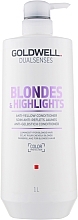 Anti-Yellow Conditioner for Blonde Hair - Goldwell Dualsenses Blondes & Highlights Anti-Yellow Conditioner — photo N3