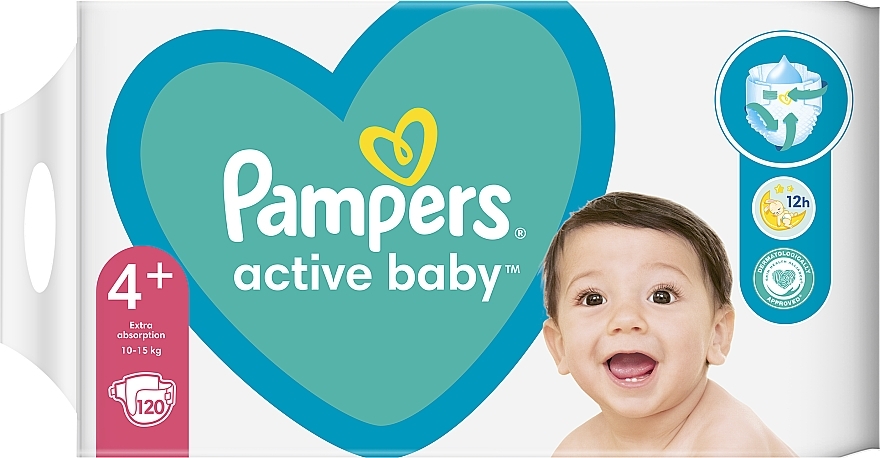 Diapers 'Active Baby', size 3 (Midi) 6-10 kg, 208 pcs. - Pampers — photo N10