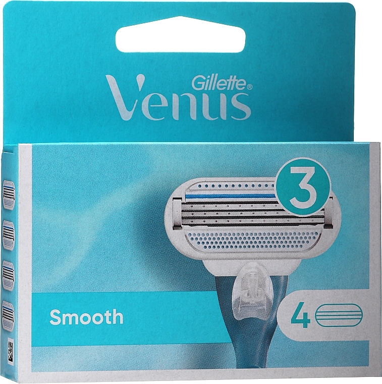 Shaving Razor Refills, 4 pcs. - Gillette Venus Smooth  — photo N2