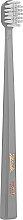 Medium Toothbrush, grey - Janeke Grey Pastel Toothbrush — photo N1