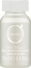 Repairing Fluid "Silk Proteins & Flax Seed" - Barex Italiana Olioseta Oro di Luce Fiale Ristrutturanti — photo N14