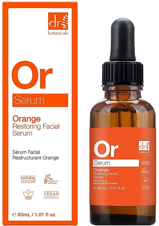 Face Serum - Dr. Botanicals Orange Restoring Facial Serum — photo N1