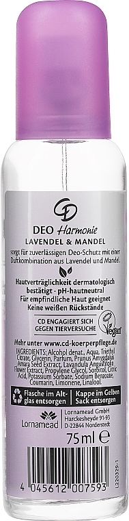 Lavender & Almond Deodorant Spray - CD — photo N2