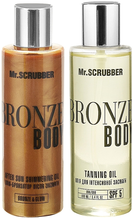 Set - Mr.Scrubber Bronze Body Sun Shine (oil/100ml + shimmering/oil/100ml) — photo N12