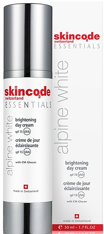 フェイスクリーム・デイ「ブライトニング」 - Skincode Essentials Alpine White Brightening Day Cream SPF15 — photo N1