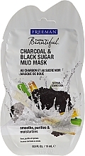 Mud Face Mask "Charcoal and Black Sugar" - Freeman Feeling Beautiful Charcoal & Black Sugar Mud Mask (mini size) — photo N2