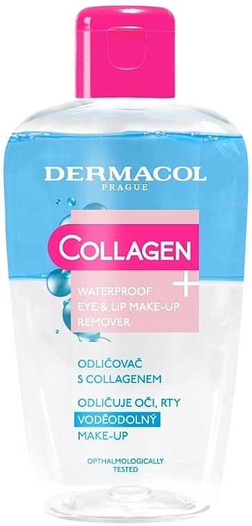 Dermacol Collagen+ Waterproof Eye & Lip Make-Up Remover - Two-Phase Waterproof Makeup Remover — photo N1