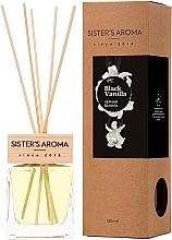 Black Vanilla Reed Diffuser - Sister's Aroma — photo N6