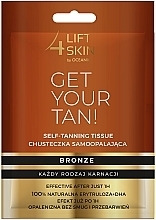 Self-Tanning Body & Face Tissue - Lift4Skin Get Your Tan! Self-Tanning Bronze Tissue — photo N1