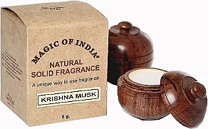 Natural Solid Fragrance Cream "Krishna Musk" - Shamasa — photo N1