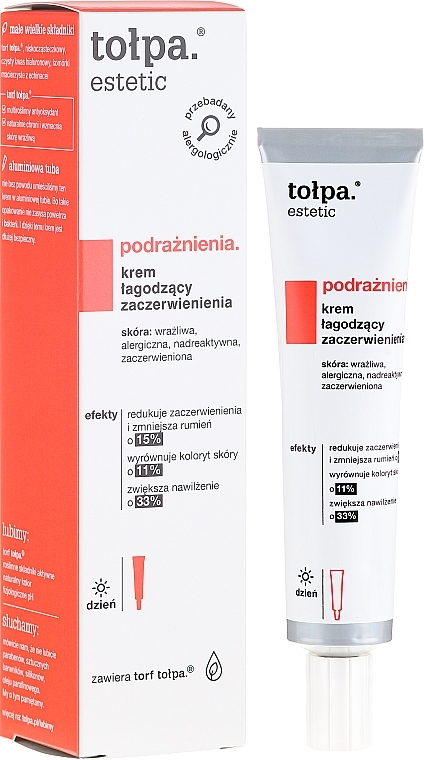 Anti-Redness Soothing Face Cream - Tolpa Estetic Cream — photo N1