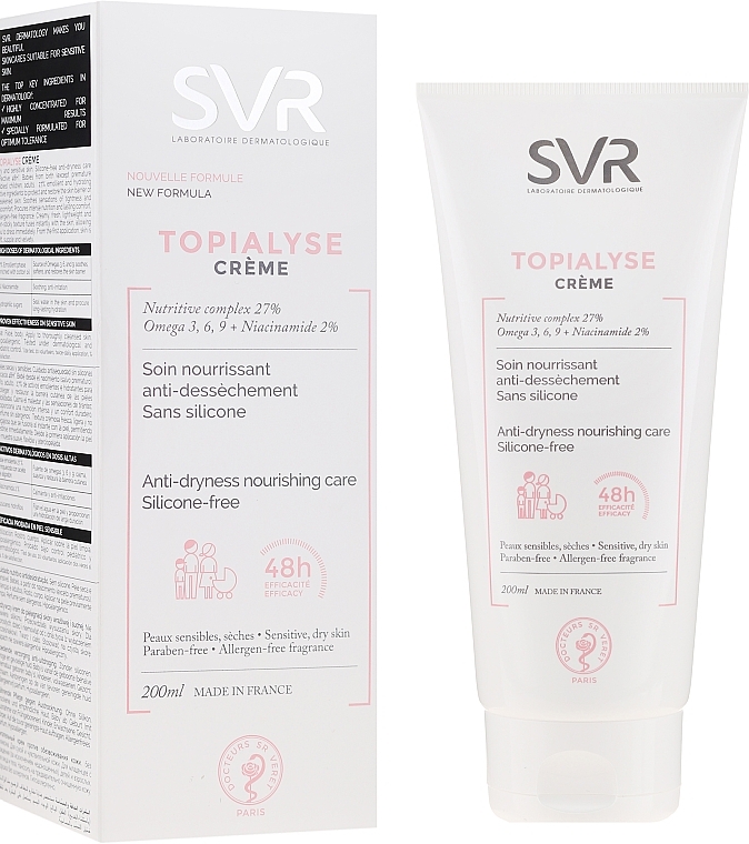 Atopic Dermatitis Face & Body Cream - SVR Topialyse Creme — photo N2