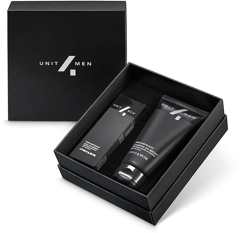 Set - Unit4Men Citrus&Musk (beard/oil/30ml + beard/shm/100ml) — photo N1