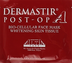 Fragrances, Perfumes, Cosmetics Post-Op Biocellular Face Mask 'Whitening' - Dermastir Post-Op Bio-Cellular Face Mask Whitening Skin Tissue