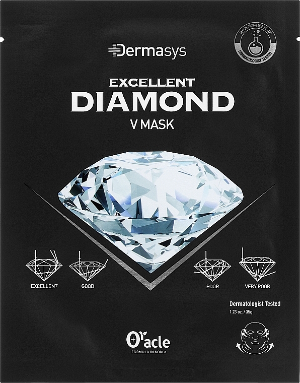 Face Contour Lifting Mask with Diamond Powder - Dr. Oracle Dermasys Diamond V Mask — photo N1