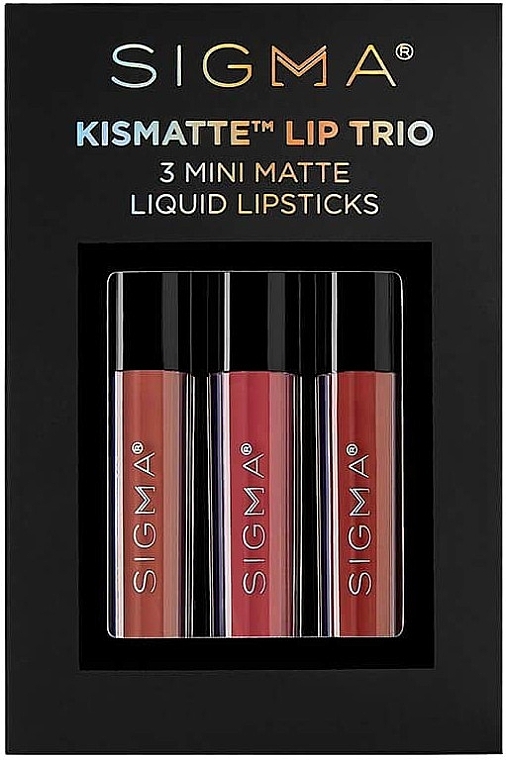 Lipstick Set - Sigma Beauty Kismatte Lip Trio (lipstick/3*1.4g) — photo N1