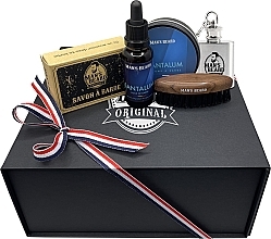 Fragrances, Perfumes, Cosmetics Set - Man's Beard (beard/oil/30ml + beard/balm/90ml + brush/1pc + beard/soap/100g + acc/1pc)